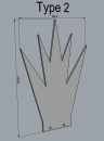 Light-Blade Type 2 inkl. Halter (55mm Aufnahme)